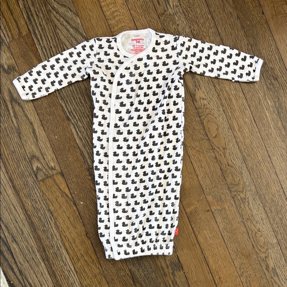 Magnetic Me Duck Print Sleep Sack - Black and White